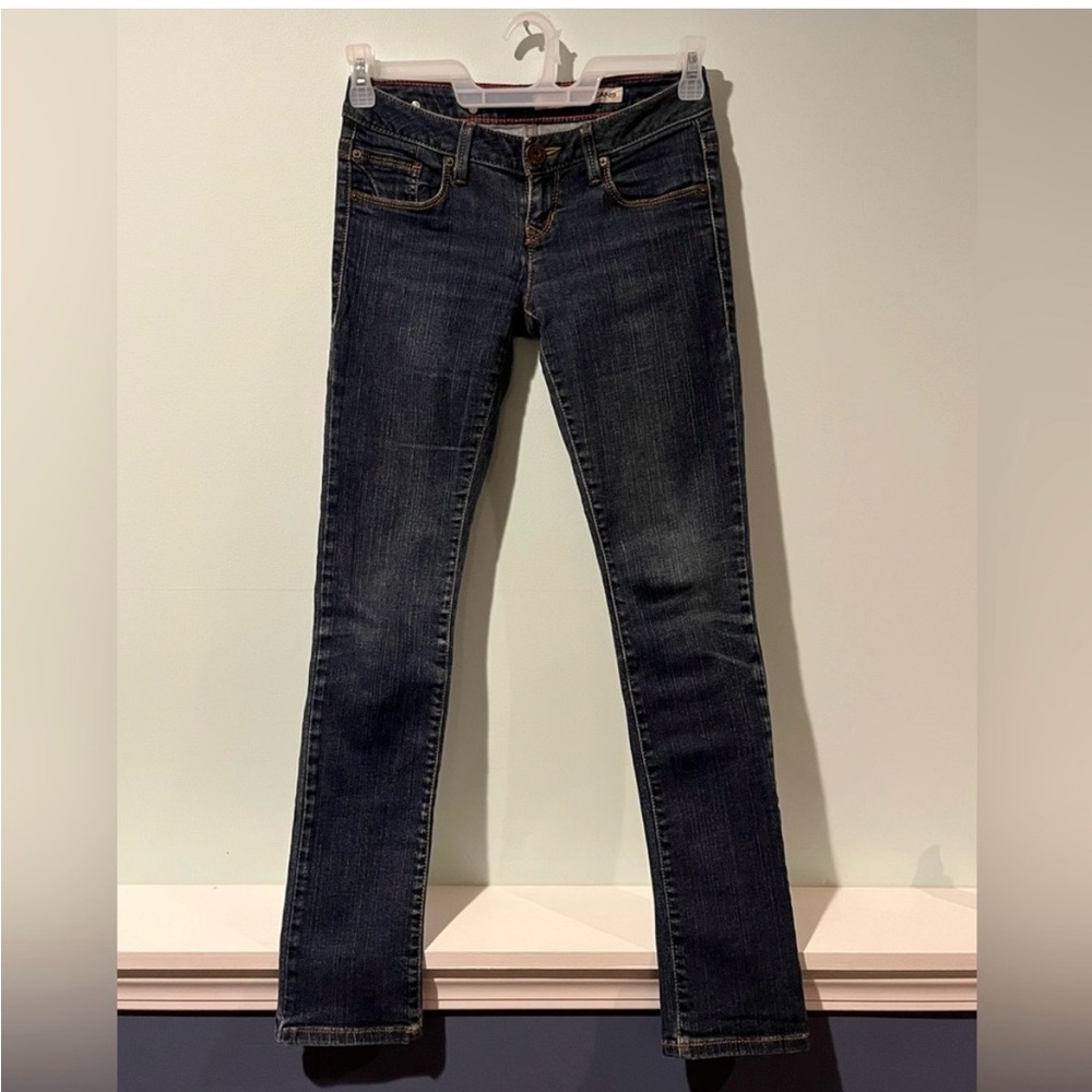 DKNY Women’s Skinny Ankle Blue Distressed Jeans, Size 25R